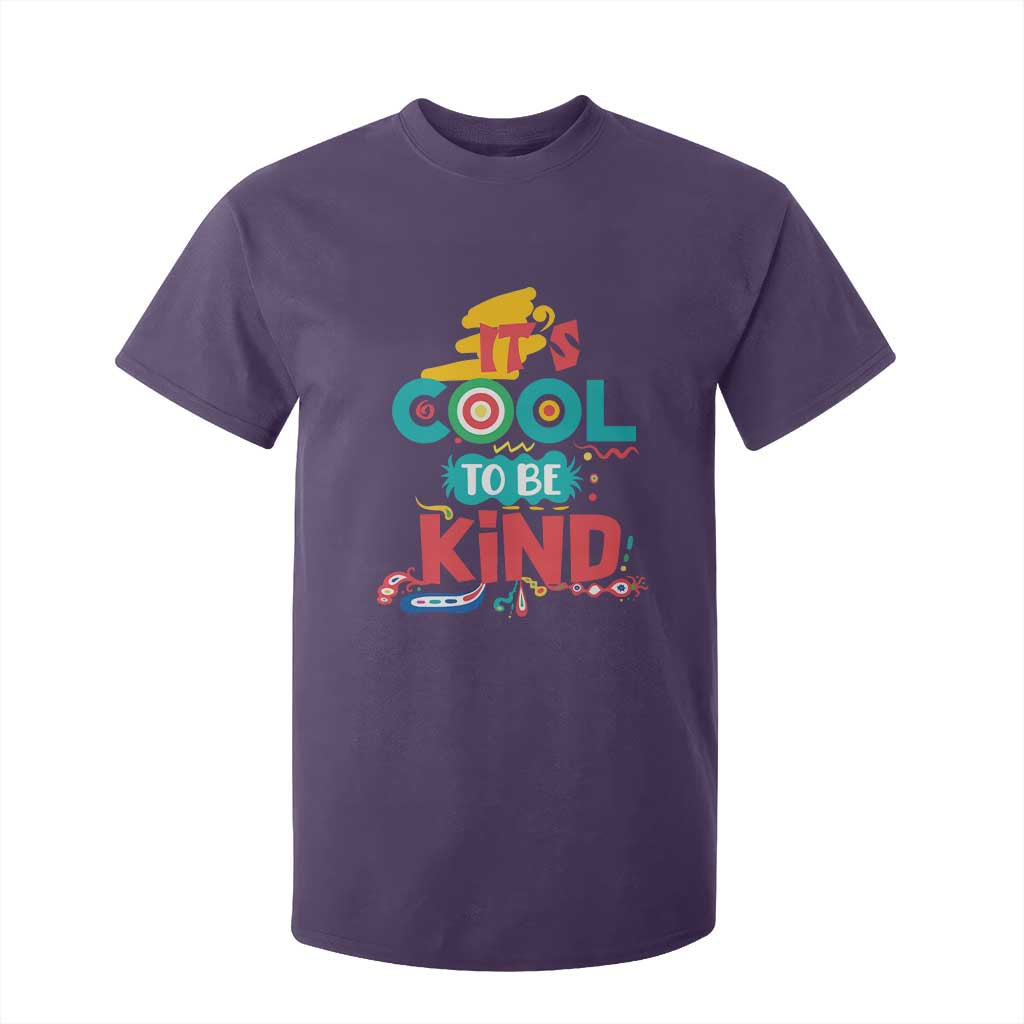 Pink Shirt Day T Shirt For Kid It's Cool To Be Kind Anti Bullying Choose Kindness TS02 Purple Print Your Wear