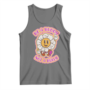 Pink Shirt Day Tank Top Be A Buddy Not A Bully Anti Bullying Funny Wordplay TS02 Black Heather Print Your Wear