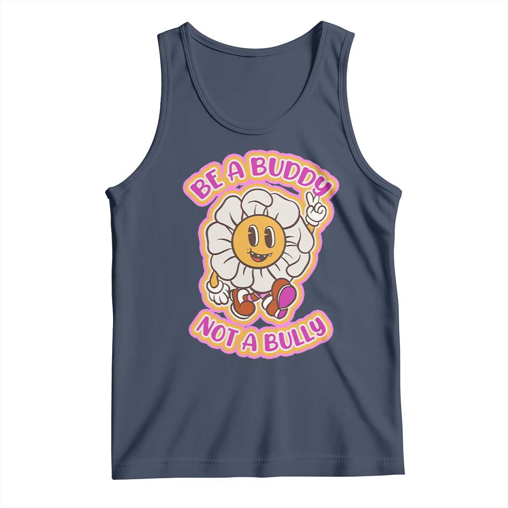 Pink Shirt Day Tank Top Be A Buddy Not A Bully Anti Bullying Funny Wordplay TS02 Navy Print Your Wear