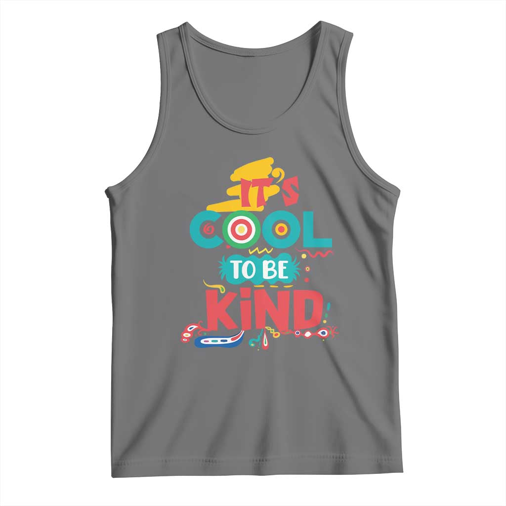 Pink Shirt Day Tank Top It's Cool To Be Kind Anti Bullying Choose Kindness TS02 Black Heather Print Your Wear