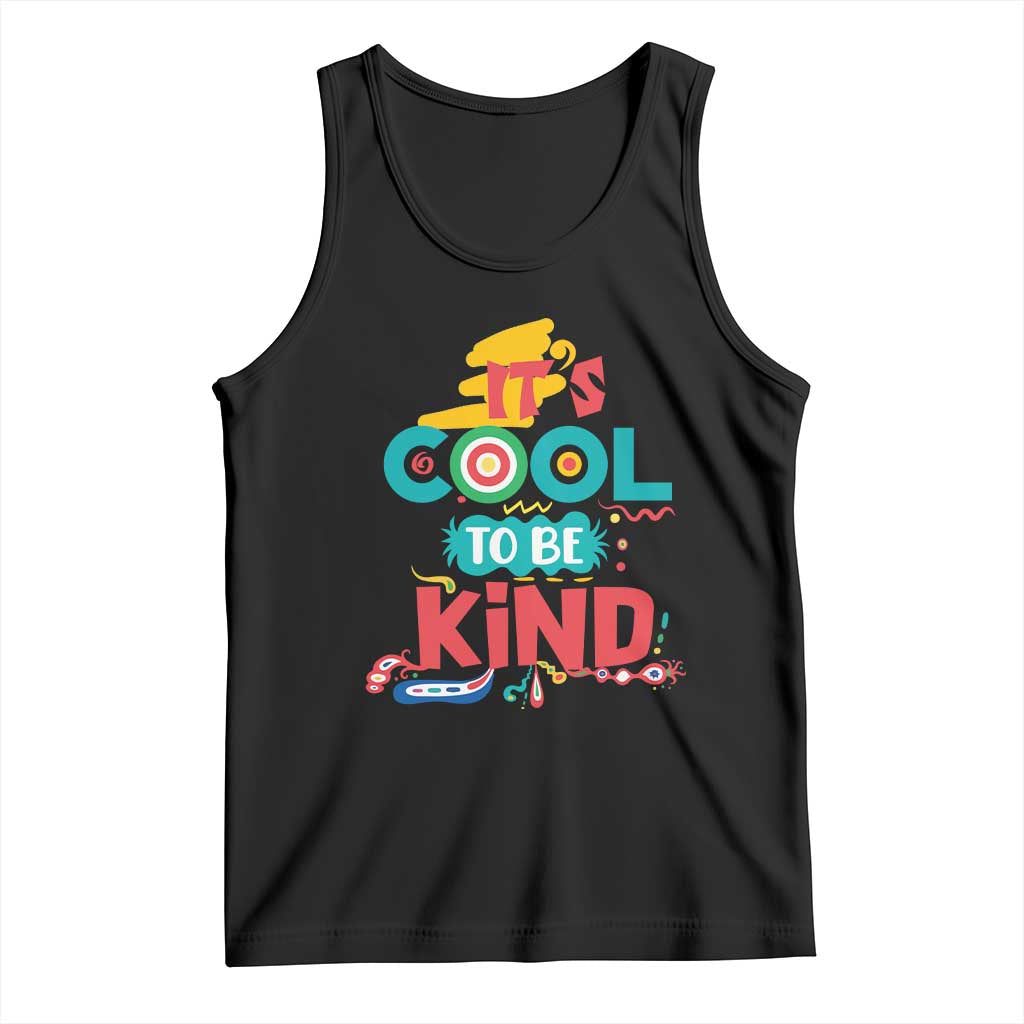 Pink Shirt Day Tank Top It's Cool To Be Kind Anti Bullying Choose Kindness TS02 Black Print Your Wear