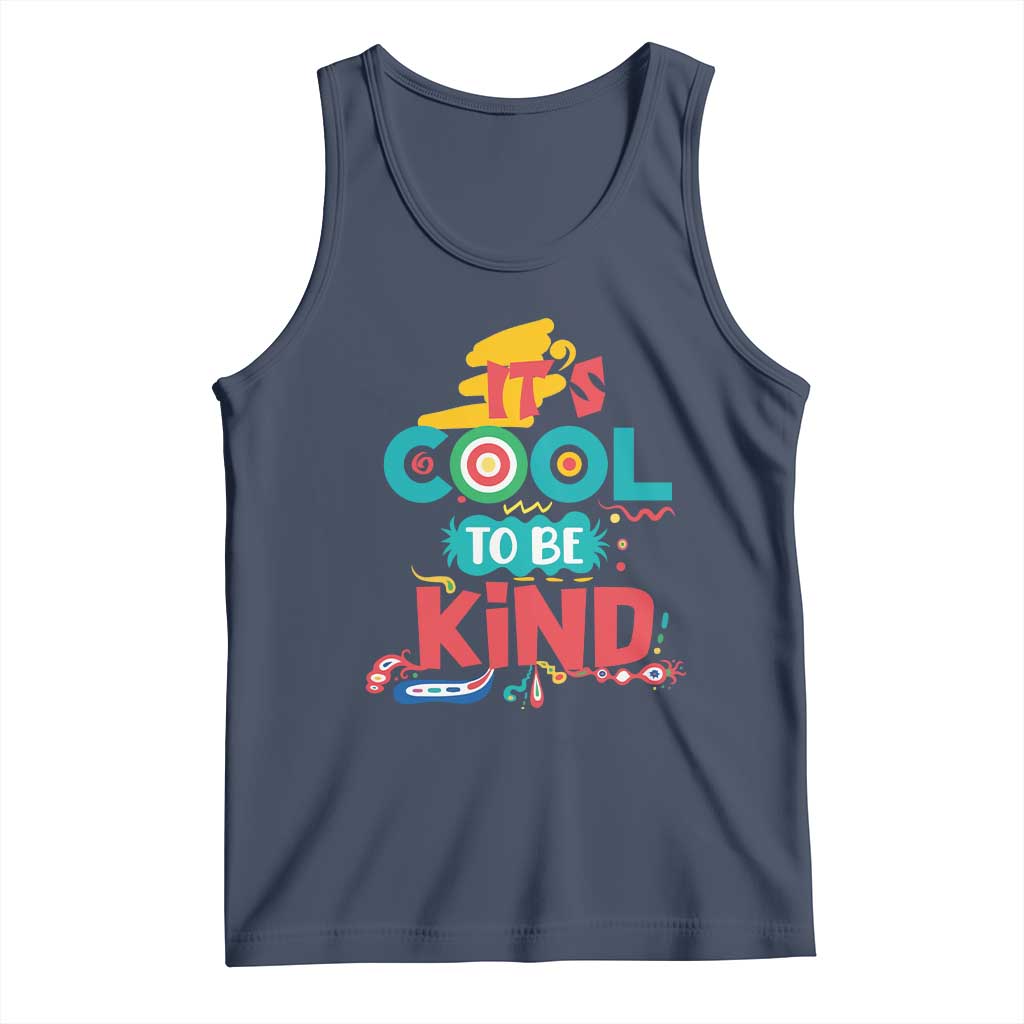 Pink Shirt Day Tank Top It's Cool To Be Kind Anti Bullying Choose Kindness TS02 Navy Print Your Wear