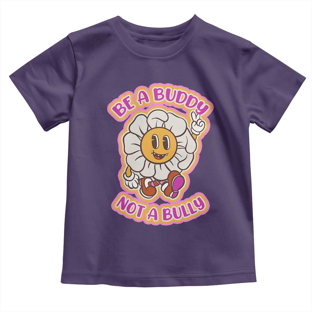 Pink Shirt Day Toddler T Shirt Be A Buddy Not A Bully Anti Bullying Funny Wordplay TS02 Purple Print Your Wear
