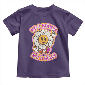 Pink Shirt Day Toddler T Shirt Be A Buddy Not A Bully Anti Bullying Funny Wordplay TS02 Purple Print Your Wear