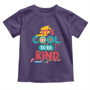 Pink Shirt Day Toddler T Shirt It's Cool To Be Kind Anti Bullying Choose Kindness TS02 Purple Print Your Wear