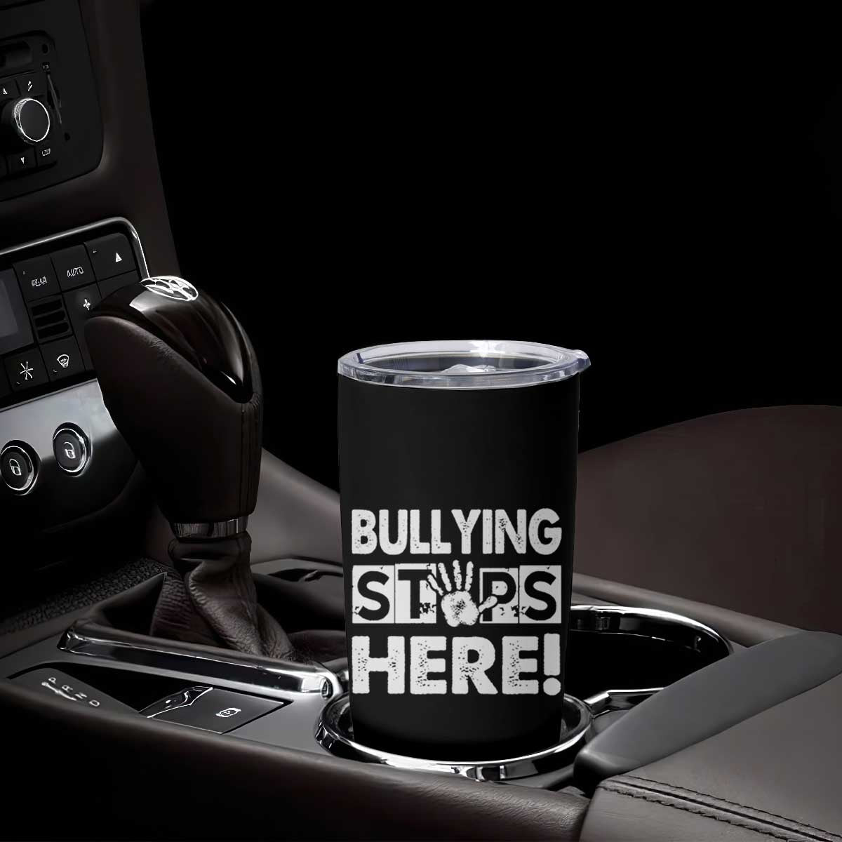 Pink Shirt Day Tumbler Cup Bullying Stops Here Stand Up To Bullies TS02 Print Your Wear
