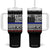 Police Retirement 2025 Tumbler With Handle Funny Retired Under New Management See Wife For Details TS10 One Size: 40 oz Black Print Your Wear