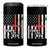 Pope Leo XIV 4 in 1 Can Cooler Tumbler First American Pope Catholic Religious Cross American Flag TS11 One Size: 16 oz Black Print Your Wear