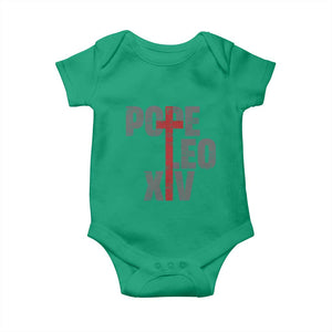 Pope Leo XIV Baby Onesie First American Pope Catholic Religious Cross TS11 Irish Green Print Your Wear