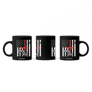 Pope Leo XIV Coffee Mug First American Pope Catholic Religious Cross American Flag TS11 Print Your Wear