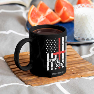Pope Leo XIV Coffee Mug First American Pope Catholic Religious Cross American Flag TS11 Print Your Wear