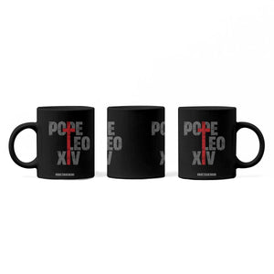 Pope Leo XIV Coffee Mug First American Pope Catholic Religious Cross TS11 Print Your Wear