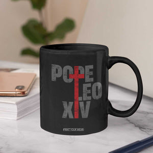 Pope Leo XIV Coffee Mug First American Pope Catholic Religious Cross TS11 Print Your Wear