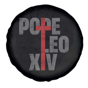 Pope Leo XIV Spare Tire Cover First American Pope Catholic Religious Cross TS11 Print Your Wear