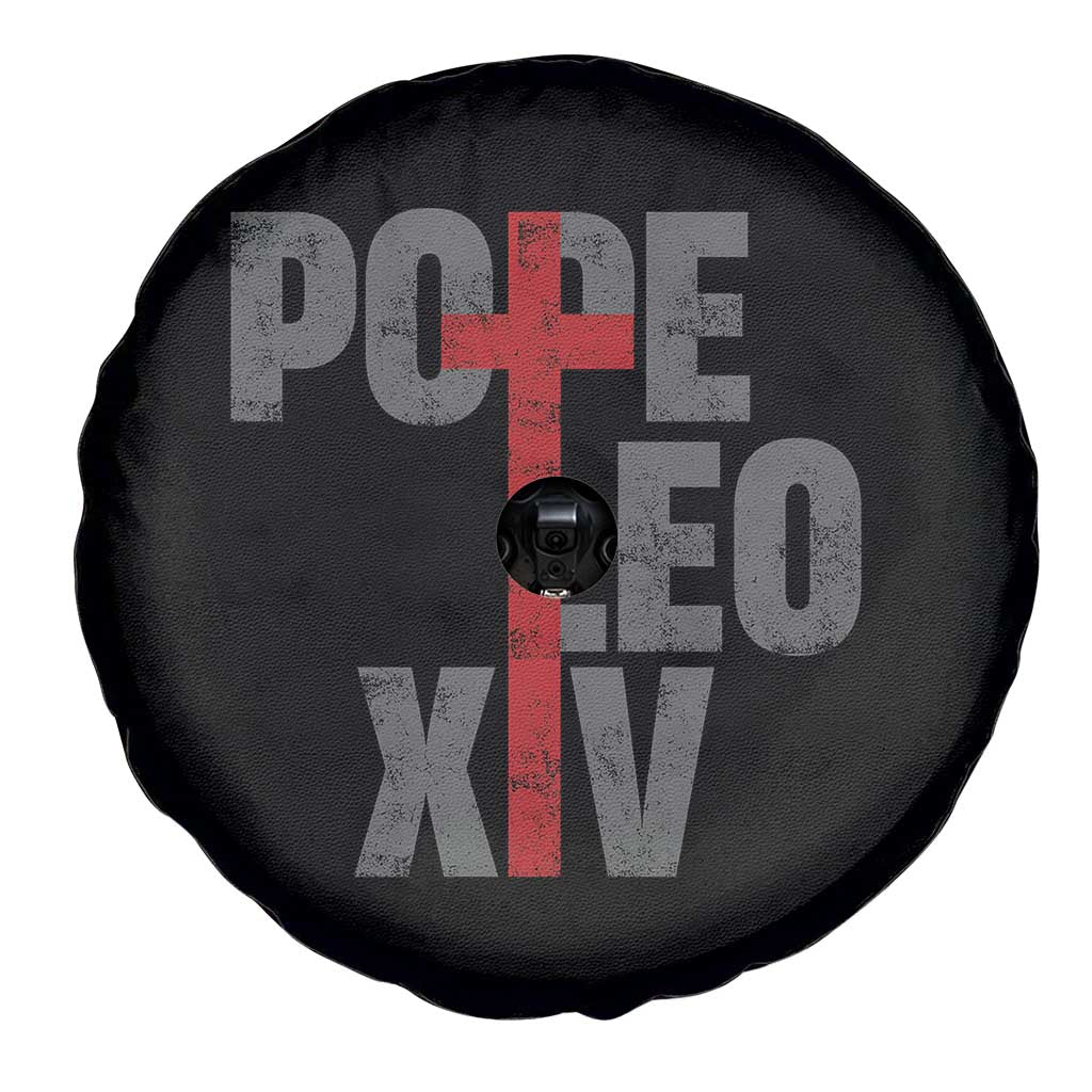 Pope Leo XIV Spare Tire Cover First American Pope Catholic Religious Cross TS11 Print Your Wear