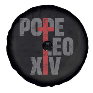 Pope Leo XIV Spare Tire Cover First American Pope Catholic Religious Cross TS11 Print Your Wear