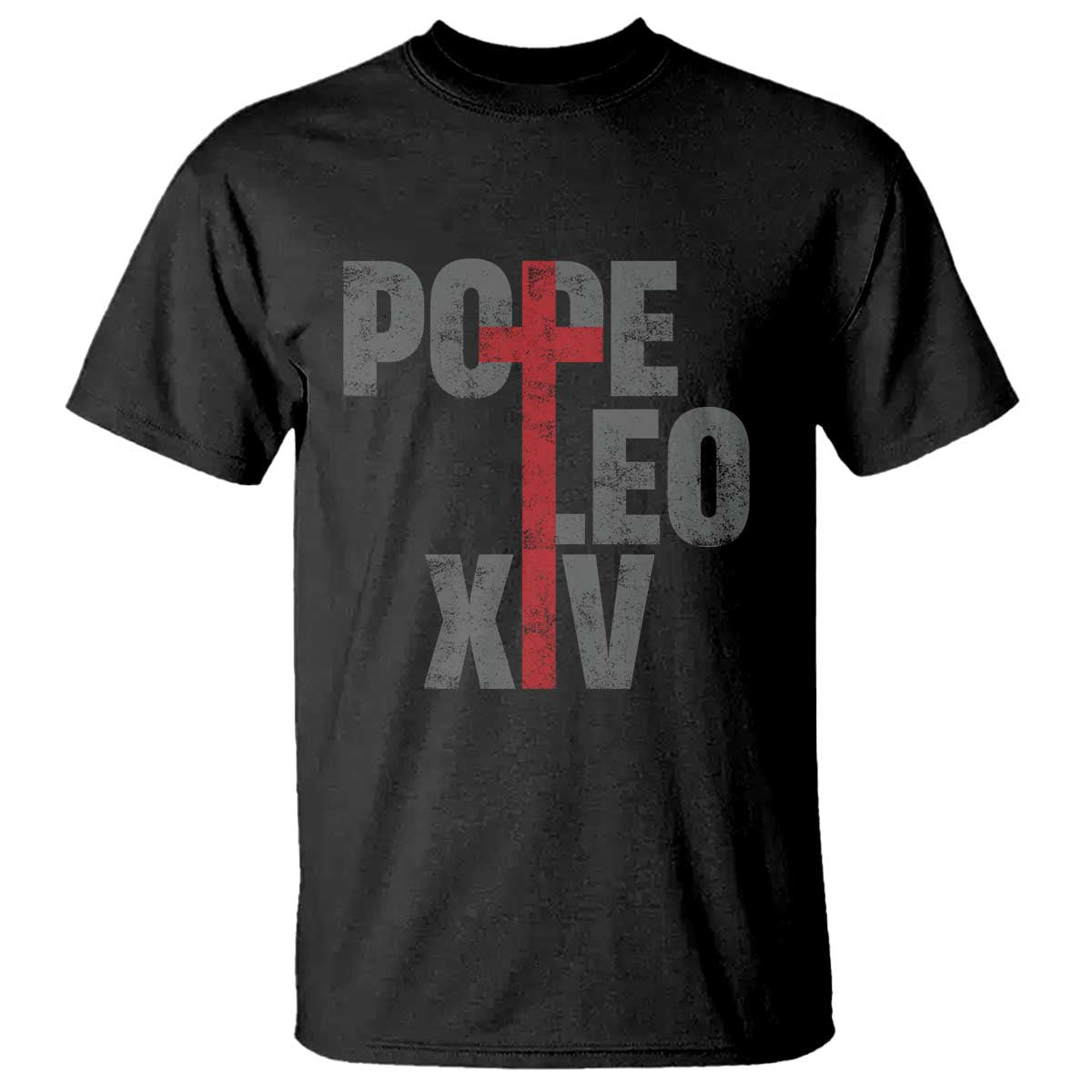 Pope Leo XIV T Shirt First American Pope Catholic Religious Cross TS11 Black Print Your Wear