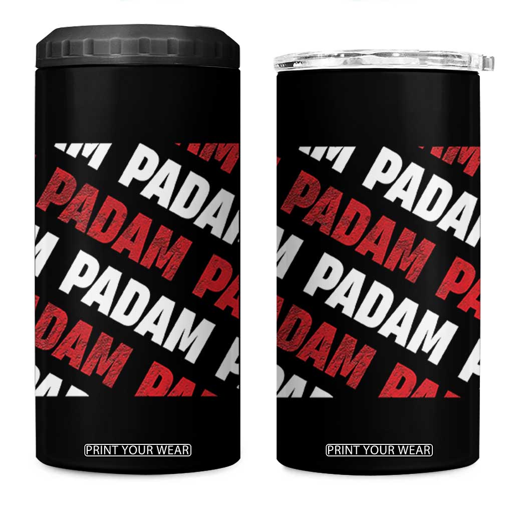 Pride Month 4 in 1 Can Cooler Tumbler Padam Padam Heartbeat LGBTQ TS10 One Size: 16 oz Black Print Your Wear