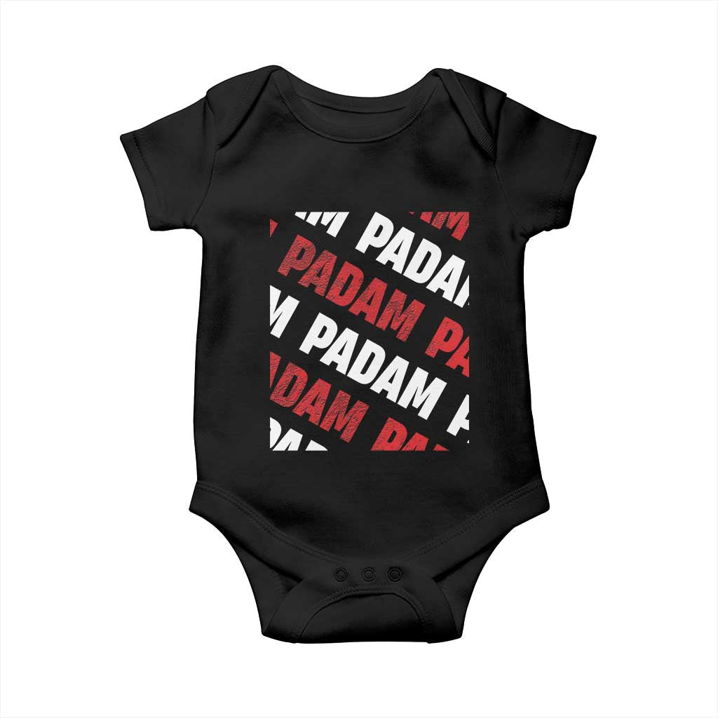 Pride Month Baby Onesie Padam Padam Heartbeat LGBTQ TS10 Black Print Your Wear