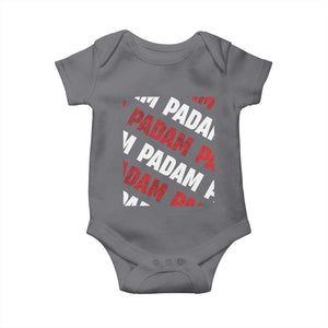 Pride Month Baby Onesie Padam Padam Heartbeat LGBTQ TS10 Charcoal Print Your Wear
