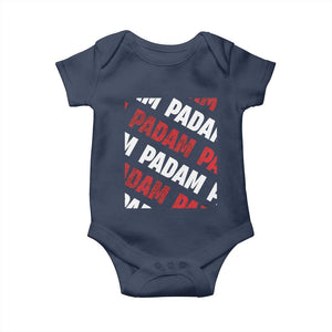 Pride Month Baby Onesie Padam Padam Heartbeat LGBTQ TS10 Navy Print Your Wear