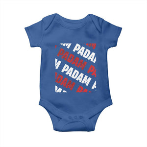 Pride Month Baby Onesie Padam Padam Heartbeat LGBTQ TS10 Royal Blue Print Your Wear