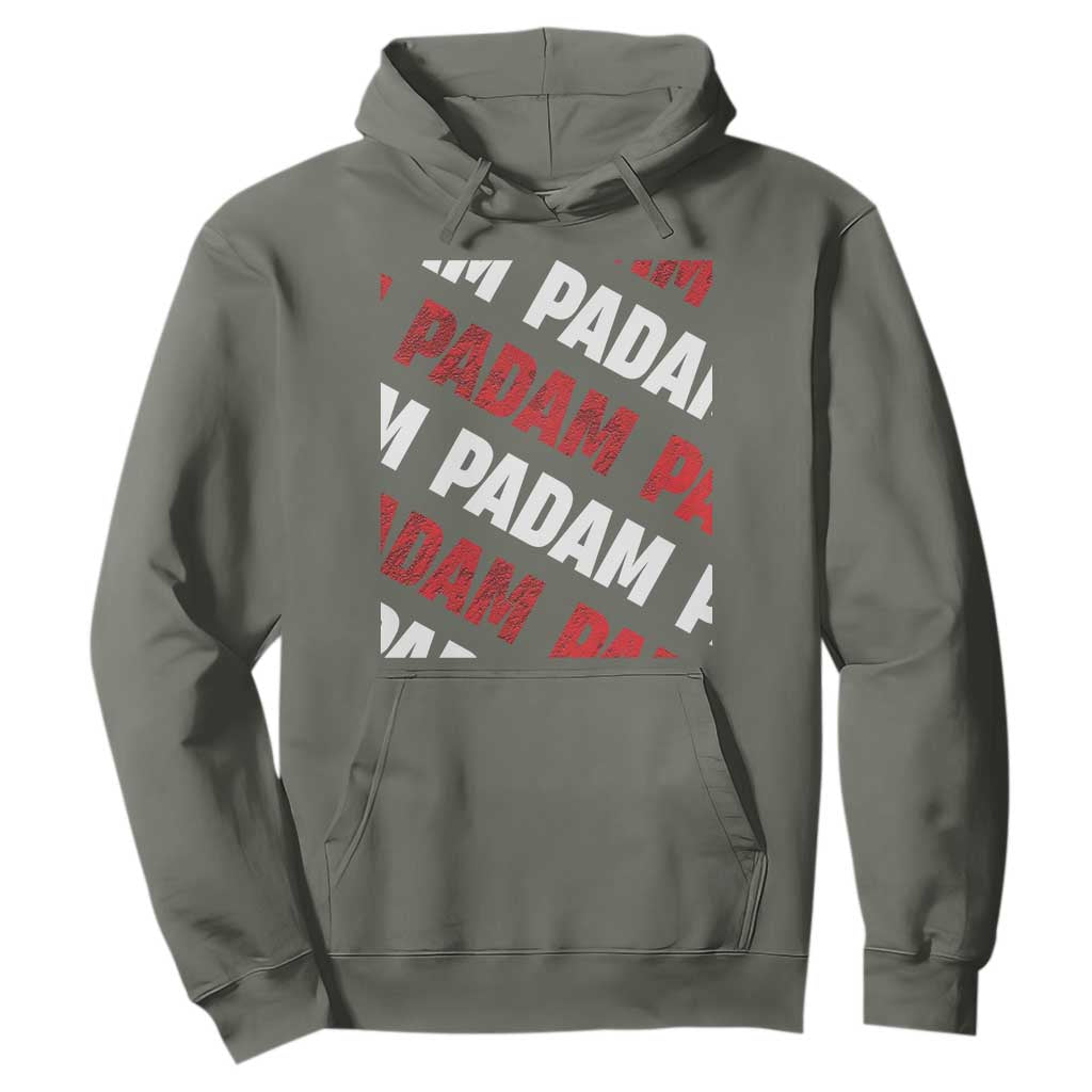 Pride Month Hoodie Padam Padam Heartbeat LGBTQ TS10 Military Green Print Your Wear