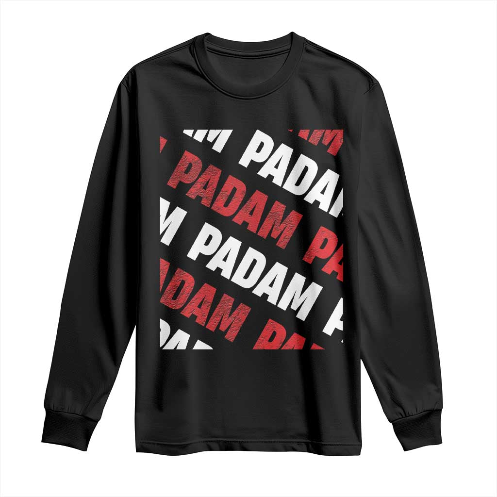 Pride Month Long Sleeve Shirt Padam Padam Heartbeat LGBTQ TS10 Black Print Your Wear