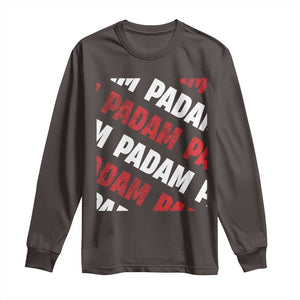 Pride Month Long Sleeve Shirt Padam Padam Heartbeat LGBTQ TS10 Dark Chocolate Print Your Wear