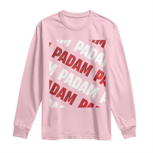 Pride Month Long Sleeve Shirt Padam Padam Heartbeat LGBTQ TS10 Light Pink Print Your Wear