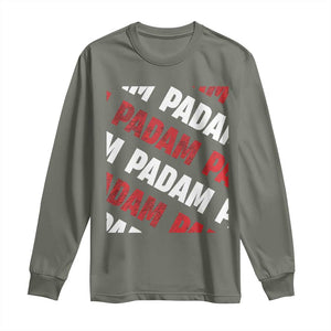 Pride Month Long Sleeve Shirt Padam Padam Heartbeat LGBTQ TS10 Military Green Print Your Wear