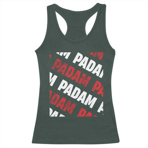 Pride Month Racerback Tank Top Padam Padam Heartbeat LGBTQ TS10 Dark Forest Green Print Your Wear