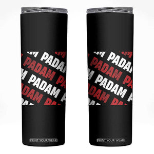 Pride Month Skinny Tumbler Padam Padam Heartbeat LGBTQ TS10 Black Print Your Wear