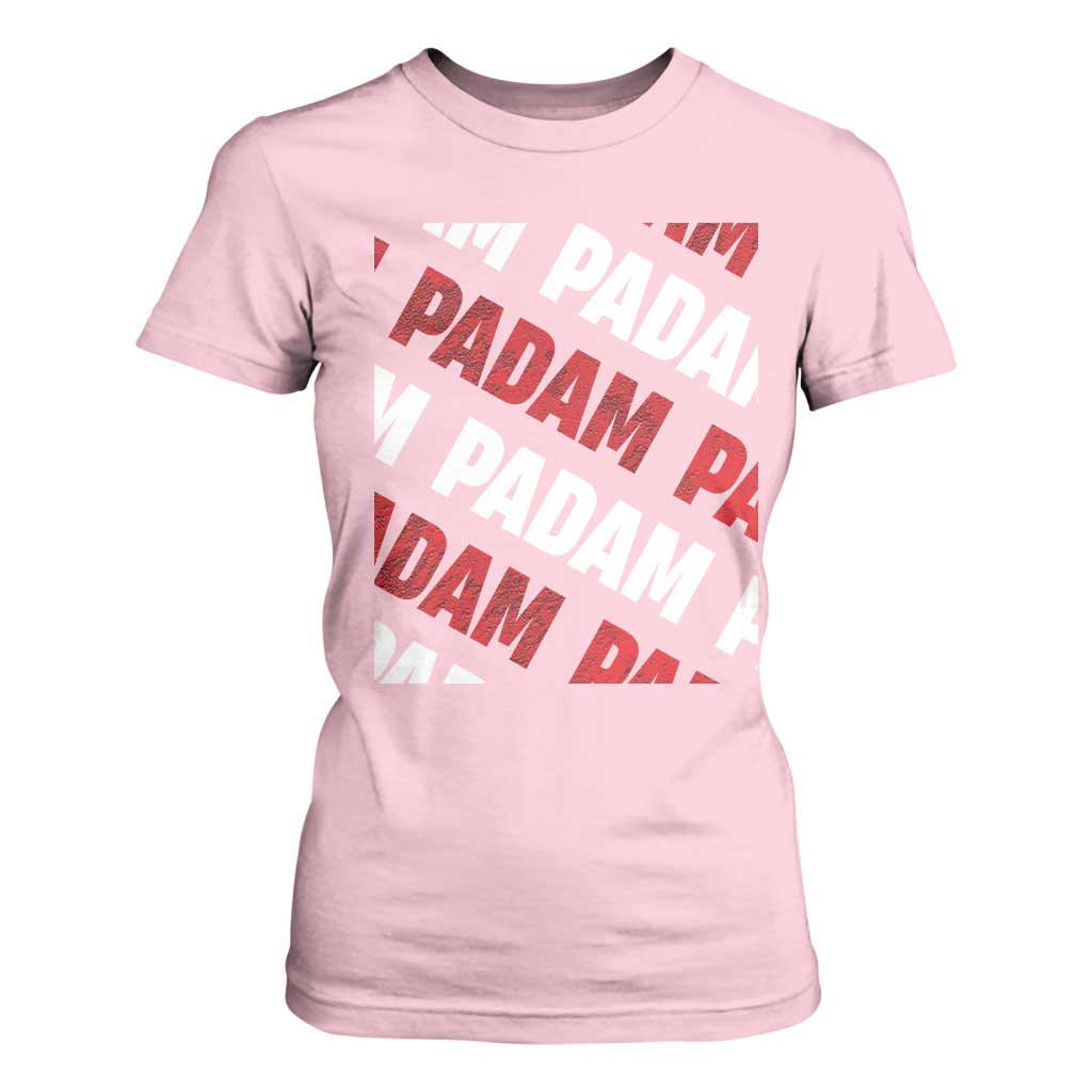 Pride Month T Shirt For Women Padam Padam Heartbeat LGBTQ TS10 Light Pink Print Your Wear