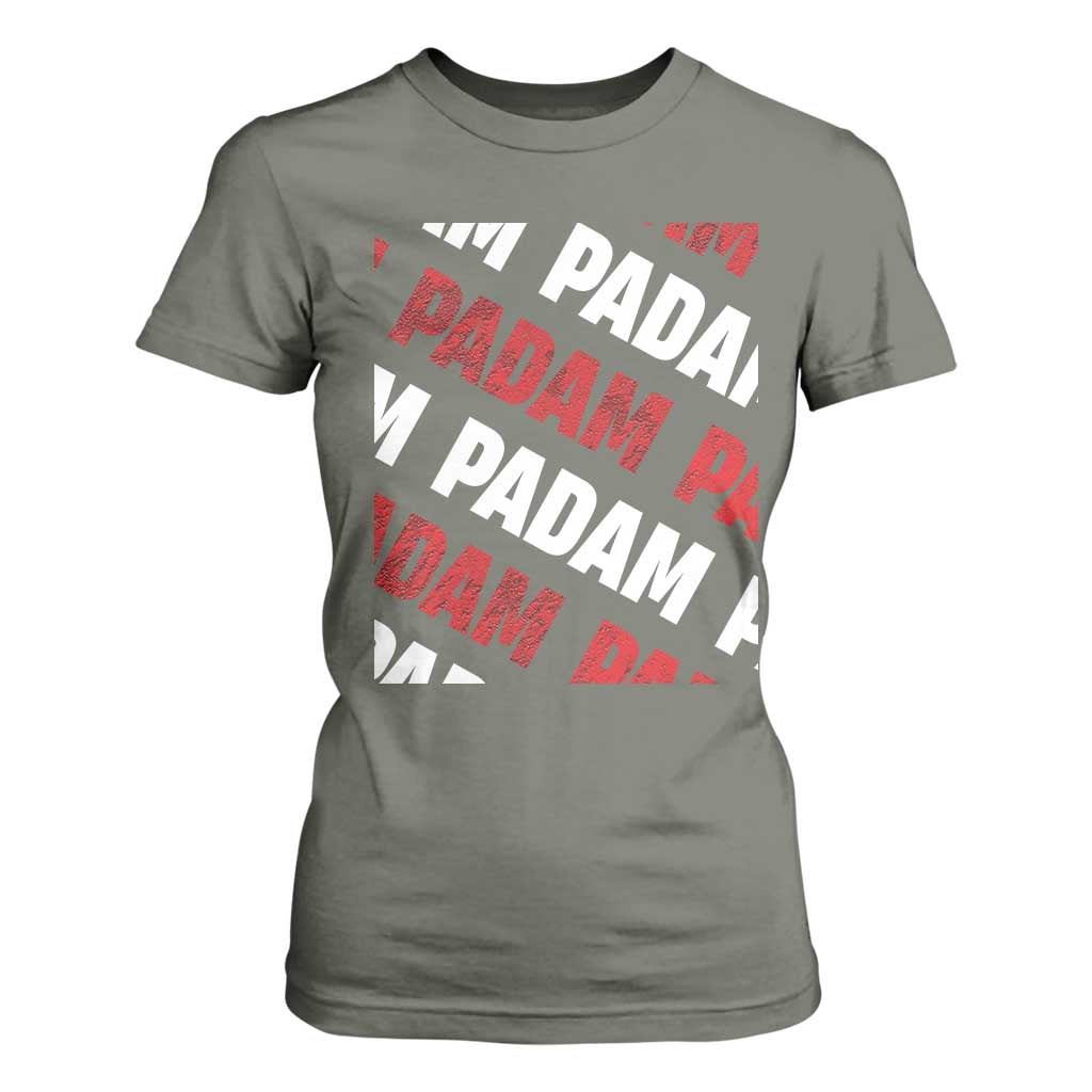 Pride Month T Shirt For Women Padam Padam Heartbeat LGBTQ TS10 Military Green Print Your Wear