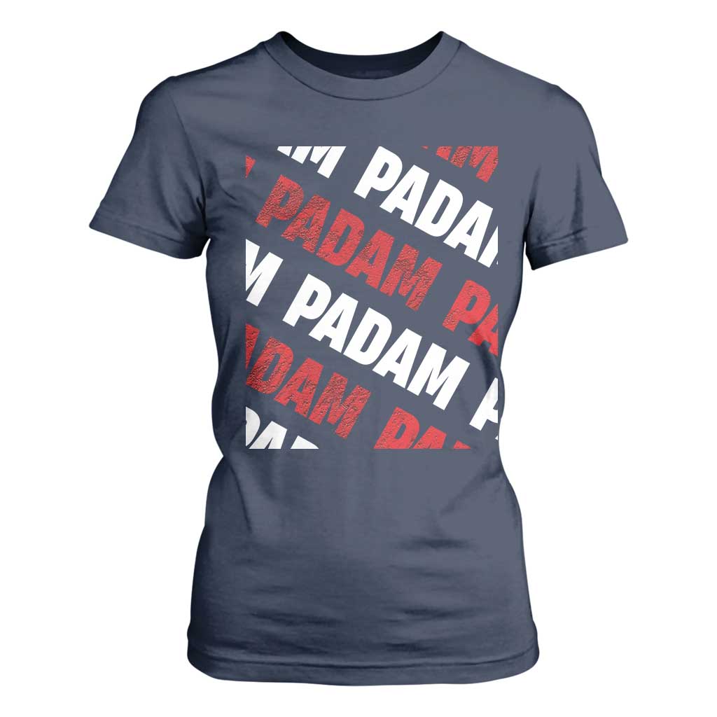 Pride Month T Shirt For Women Padam Padam Heartbeat LGBTQ TS10 Navy Print Your Wear
