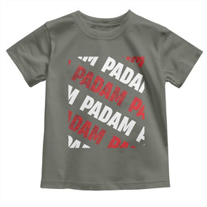 Pride Month Toddler T Shirt Padam Padam Heartbeat LGBTQ TS10 Military Green Print Your Wear
