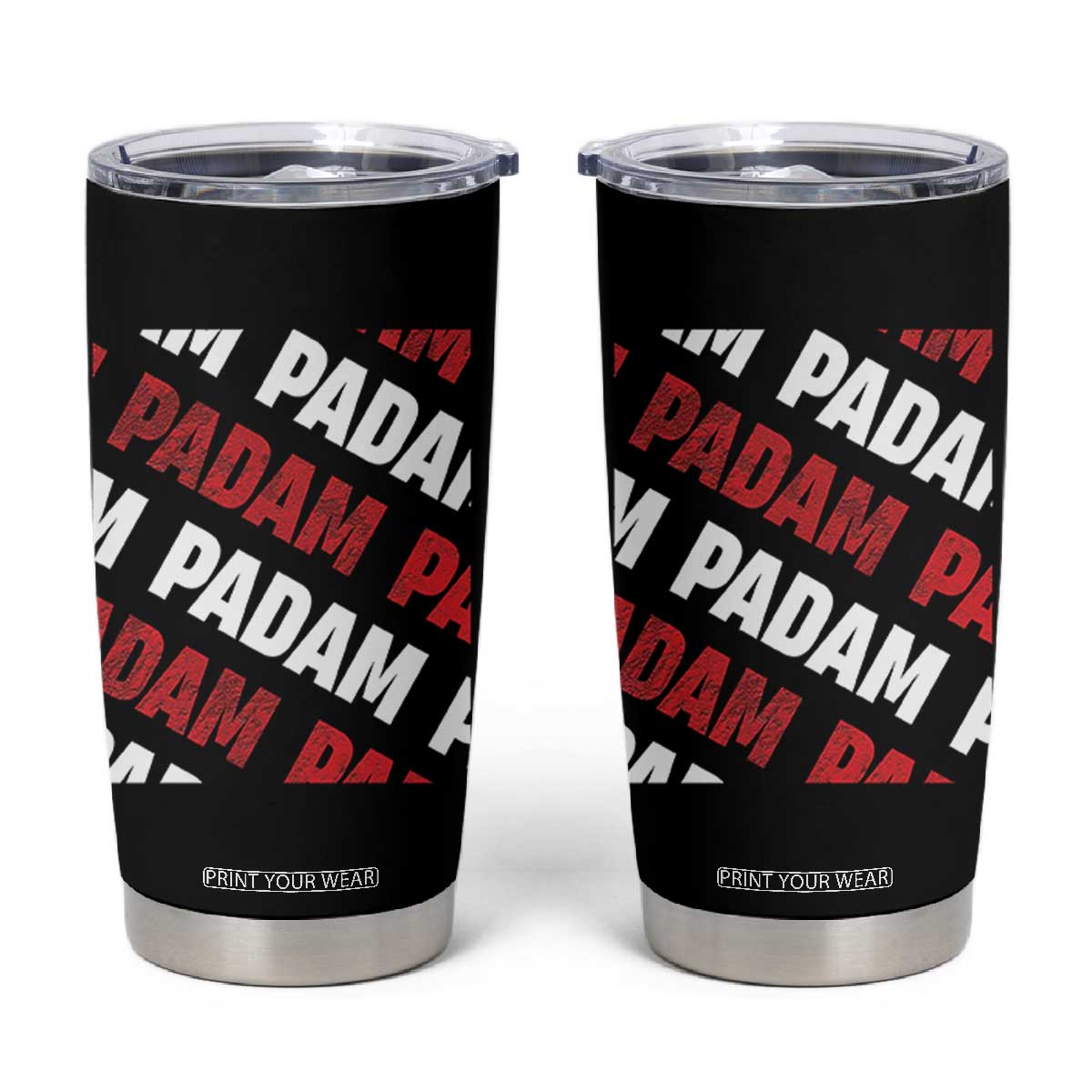Pride Month Tumbler Cup Padam Padam Heartbeat LGBTQ TS10 Black Print Your Wear