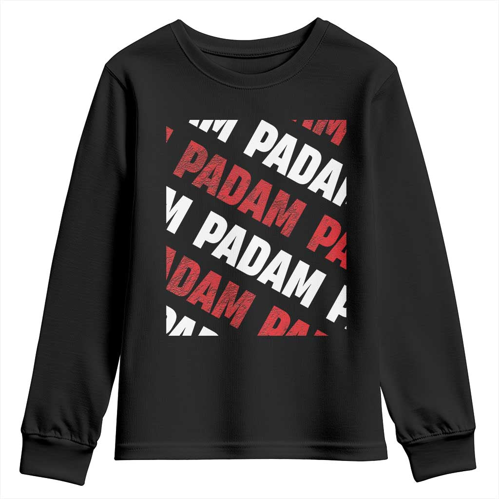 Pride Month Youth Sweatshirt Padam Padam Heartbeat LGBTQ TS10 Black Print Your Wear
