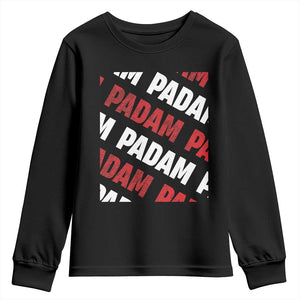 Pride Month Youth Sweatshirt Padam Padam Heartbeat LGBTQ TS10 Black Print Your Wear