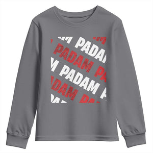Pride Month Youth Sweatshirt Padam Padam Heartbeat LGBTQ TS10 Charcoal Print Your Wear
