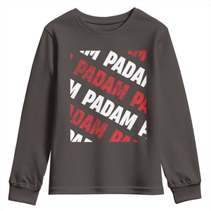 Pride Month Youth Sweatshirt Padam Padam Heartbeat LGBTQ TS10 Dark Chocolate Print Your Wear