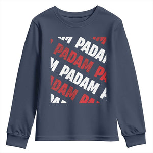 Pride Month Youth Sweatshirt Padam Padam Heartbeat LGBTQ TS10 Navy Print Your Wear