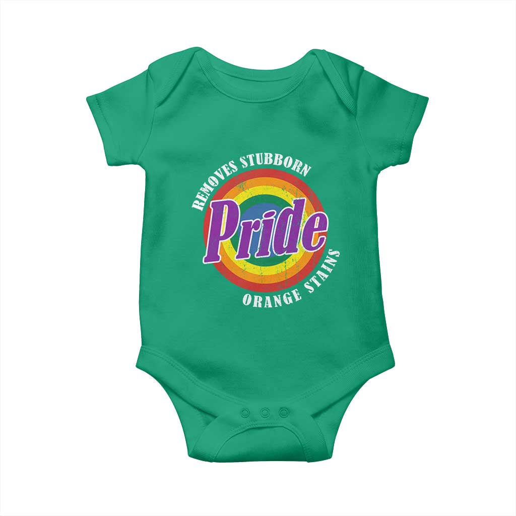 Pride Removes Stubborn Orange Stains Baby Onesie Pride Month LGBTQ TS10 Irish Green Print Your Wear