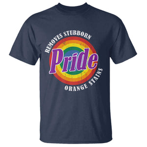 Pride Removes Stubborn Orange Stains T Shirt Pride Month LGBTQ TS10 Navy Print Your Wear
