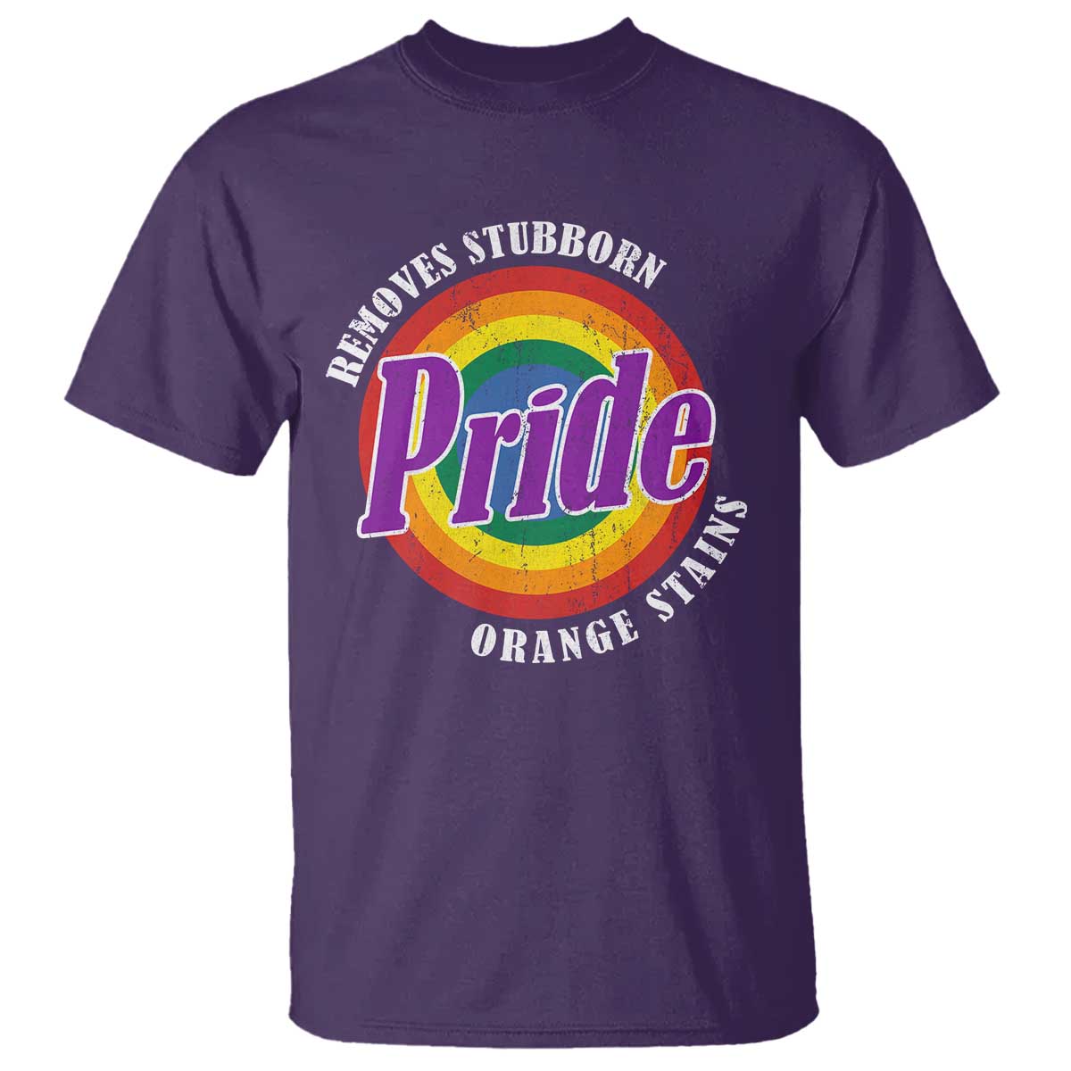 Pride Removes Stubborn Orange Stains T Shirt Pride Month LGBTQ TS10 Purple Print Your Wear