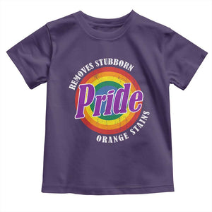 Pride Removes Stubborn Orange Stains Toddler T Shirt Pride Month LGBTQ TS10 Purple Print Your Wear