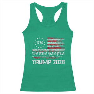 Pro Trump 2028 Racerback Tank Top America US Flag Retro Vintage TS10 Irish Green Print Your Wear