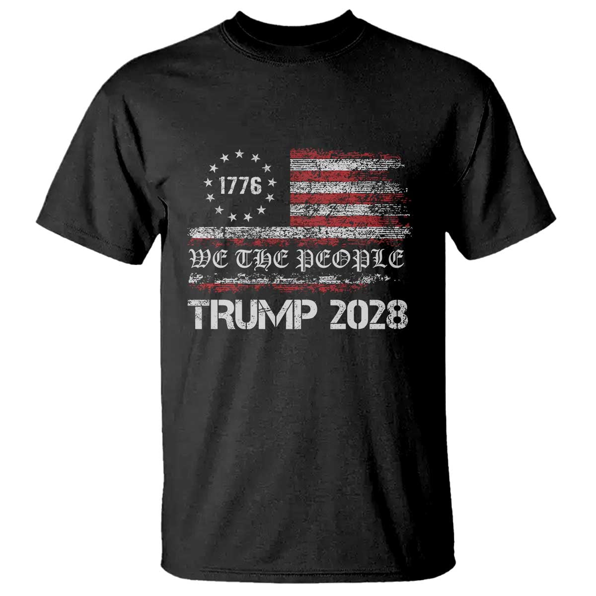 Pro Trump 2028 T Shirt America US Flag Retro Vintage TS10 Black Print Your Wear