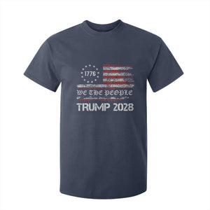 Pro Trump 2028 T Shirt For Kid America US Flag Retro Vintage TS10 Navy Print Your Wear